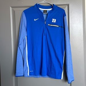 Duke Nike Half Zip Pullover - Size Small